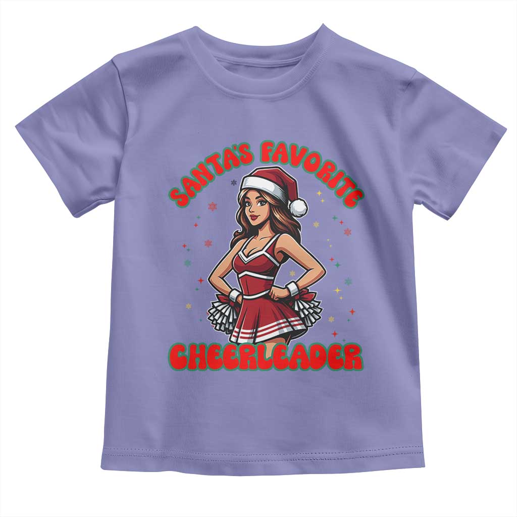 Santa Favorite Cheerleader Toddler T Shirt Funny Christmas Cheer Gift - Wonder Print Shop