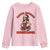 Santa Favorite Cheerleader Youth Sweatshirt Funny Christmas Cheer Gift - Wonder Print Shop