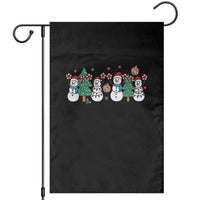 Funny Christmas Cheer Gift Garden Flag Santa Snowman Cheerleaders - Wonder Print Shop