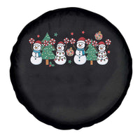 Funny Christmas Cheer Gift Spare Tire Cover Santa Snowman Cheerleaders - Wonder Print Shop
