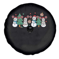 Funny Christmas Cheer Gift Spare Tire Cover Santa Snowman Cheerleaders - Wonder Print Shop