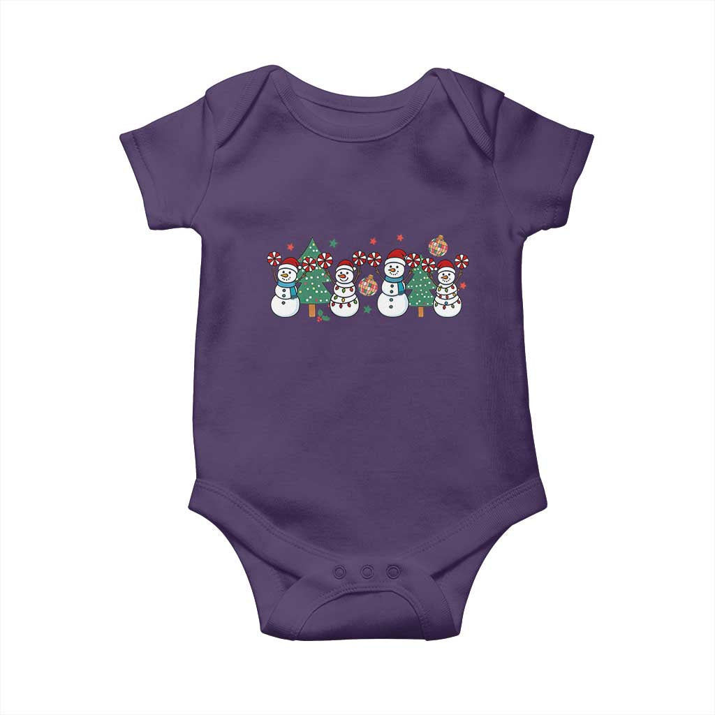 Funny Christmas Cheer Gift Baby Onesie Santa Snowman Cheerleaders - Wonder Print Shop