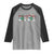 Funny Christmas Cheer Gift Raglan Shirt Santa Snowman Cheerleaders - Wonder Print Shop