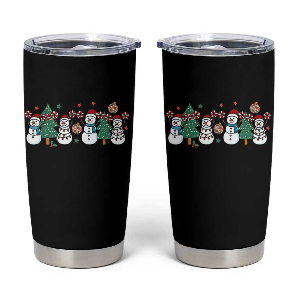 Funny Christmas Cheer Gift Tumbler Cup Santa Snowman Cheerleaders - Wonder Print Shop