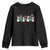 Funny Christmas Cheer Gift Youth Sweatshirt Santa Snowman Cheerleaders - Wonder Print Shop