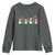 Funny Christmas Cheer Gift Youth Sweatshirt Santa Snowman Cheerleaders - Wonder Print Shop