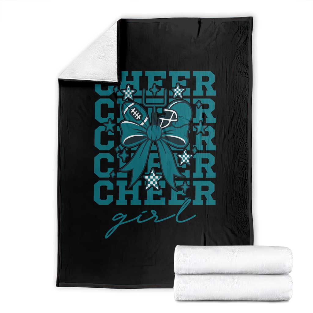 Cheer Girl Football Team Spirit Throw Blanket Cheerleading Gift - Wonder Print Shop