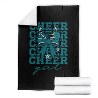 Cheer Girl Football Team Spirit Throw Blanket Cheerleading Gift - Wonder Print Shop