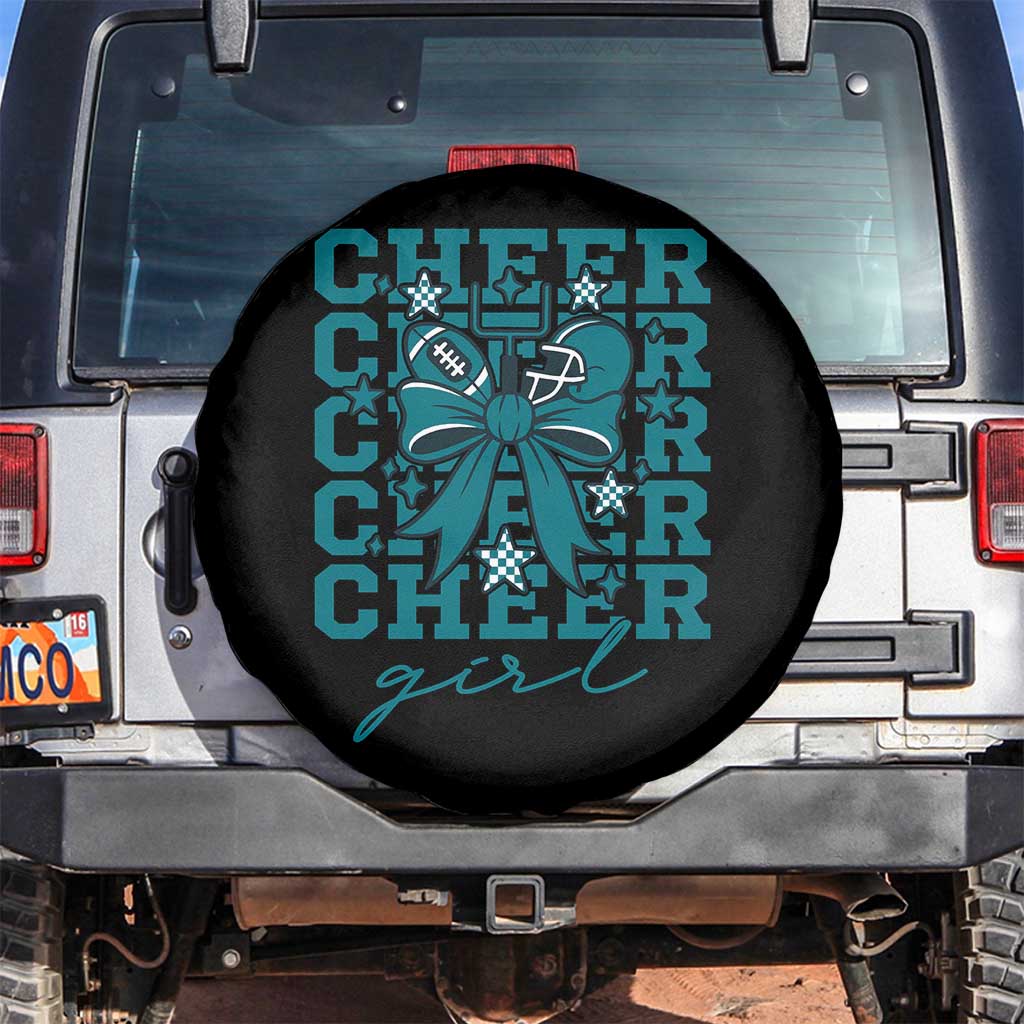 Cheer Girl Football Team Spirit Spare Tire Cover Cheerleading Gift - Wonder Print Shop