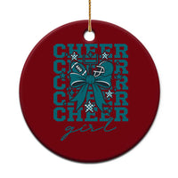 Cheer Girl Football Team Spirit Ceramic Ornament Cheerleading Gift - Wonder Print Shop