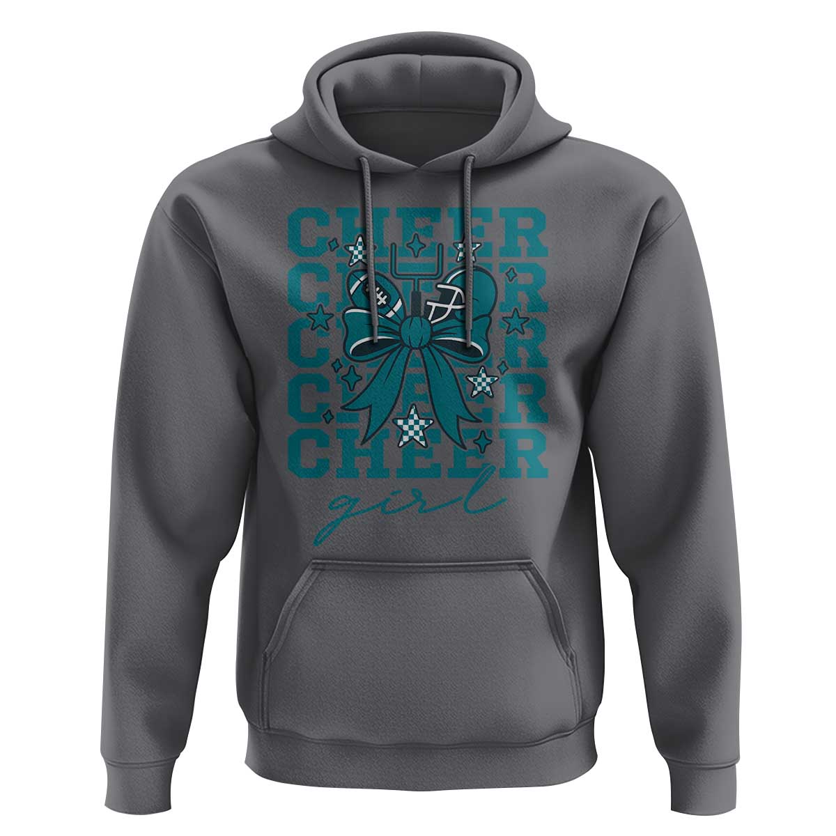 Cheer Girl Football Team Spirit Hoodie Cheerleading Gift - Wonder Print Shop