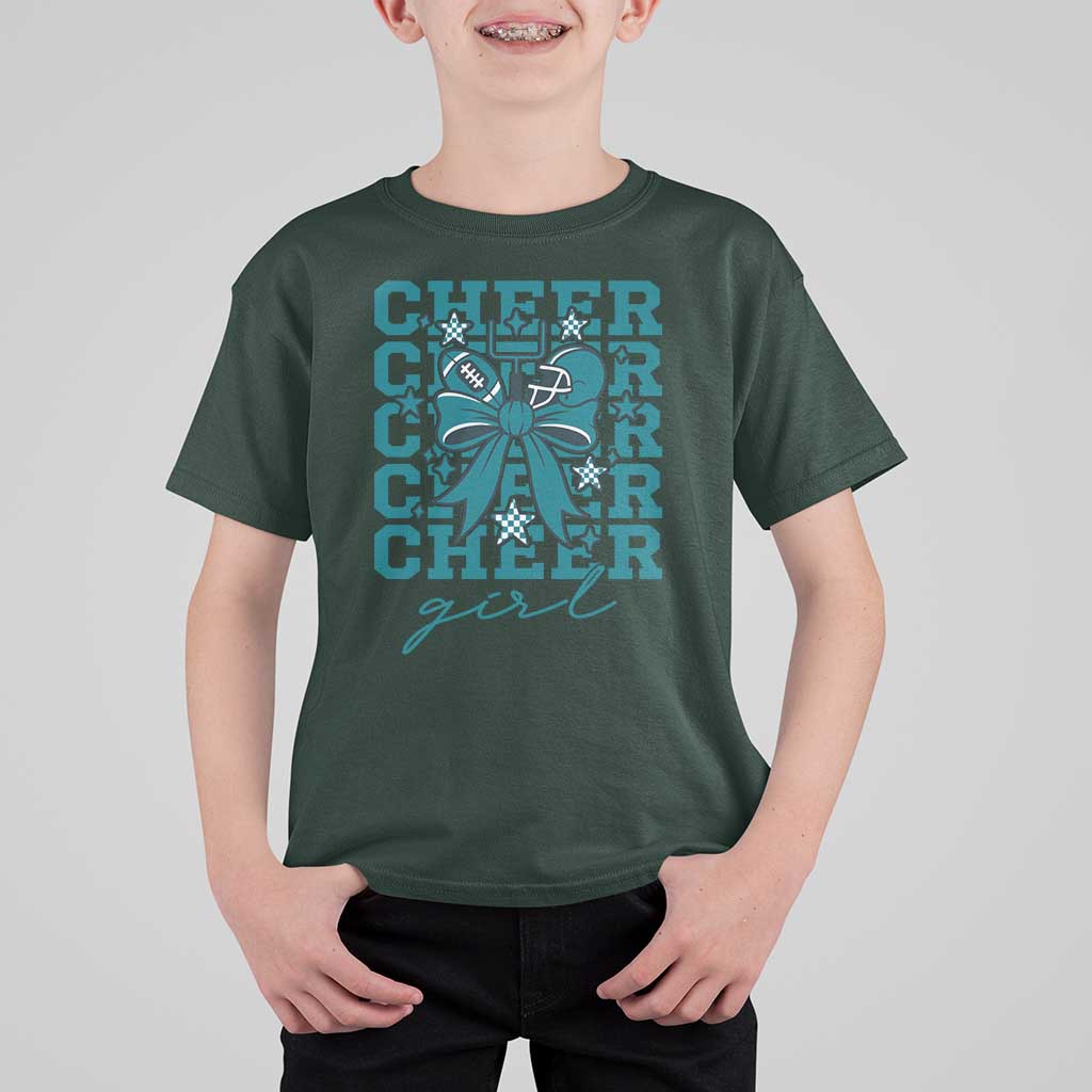 Cheer Girl Football Team Spirit T Shirt For Kid Cheerleading Gift - Wonder Print Shop