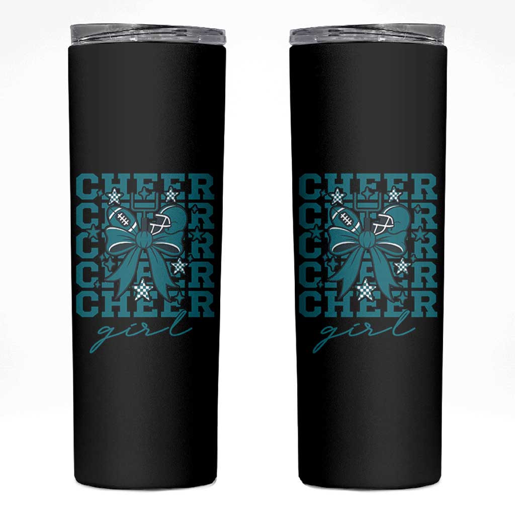 Cheer Girl Football Team Spirit Skinny Tumbler Cheerleading Gift - Wonder Print Shop