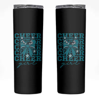 Cheer Girl Football Team Spirit Skinny Tumbler Cheerleading Gift - Wonder Print Shop