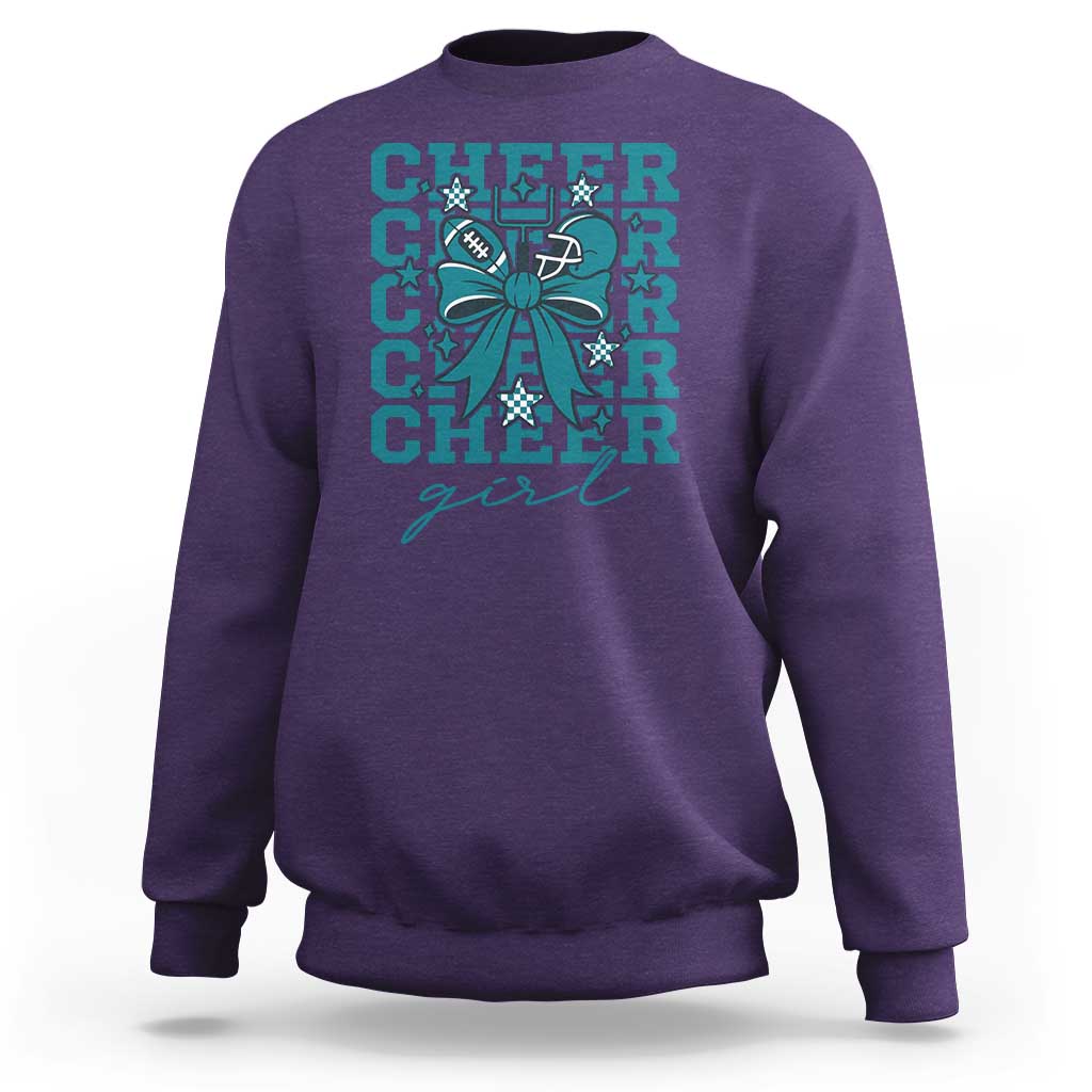 Cheer Girl Football Team Spirit Sweatshirt Cheerleading Gift - Wonder Print Shop