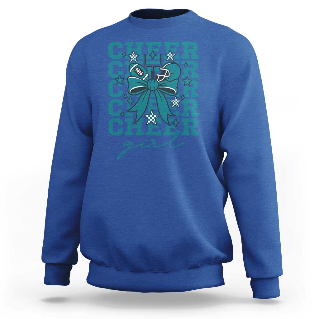 Cheer Girl Football Team Spirit Sweatshirt Cheerleading Gift - Wonder Print Shop