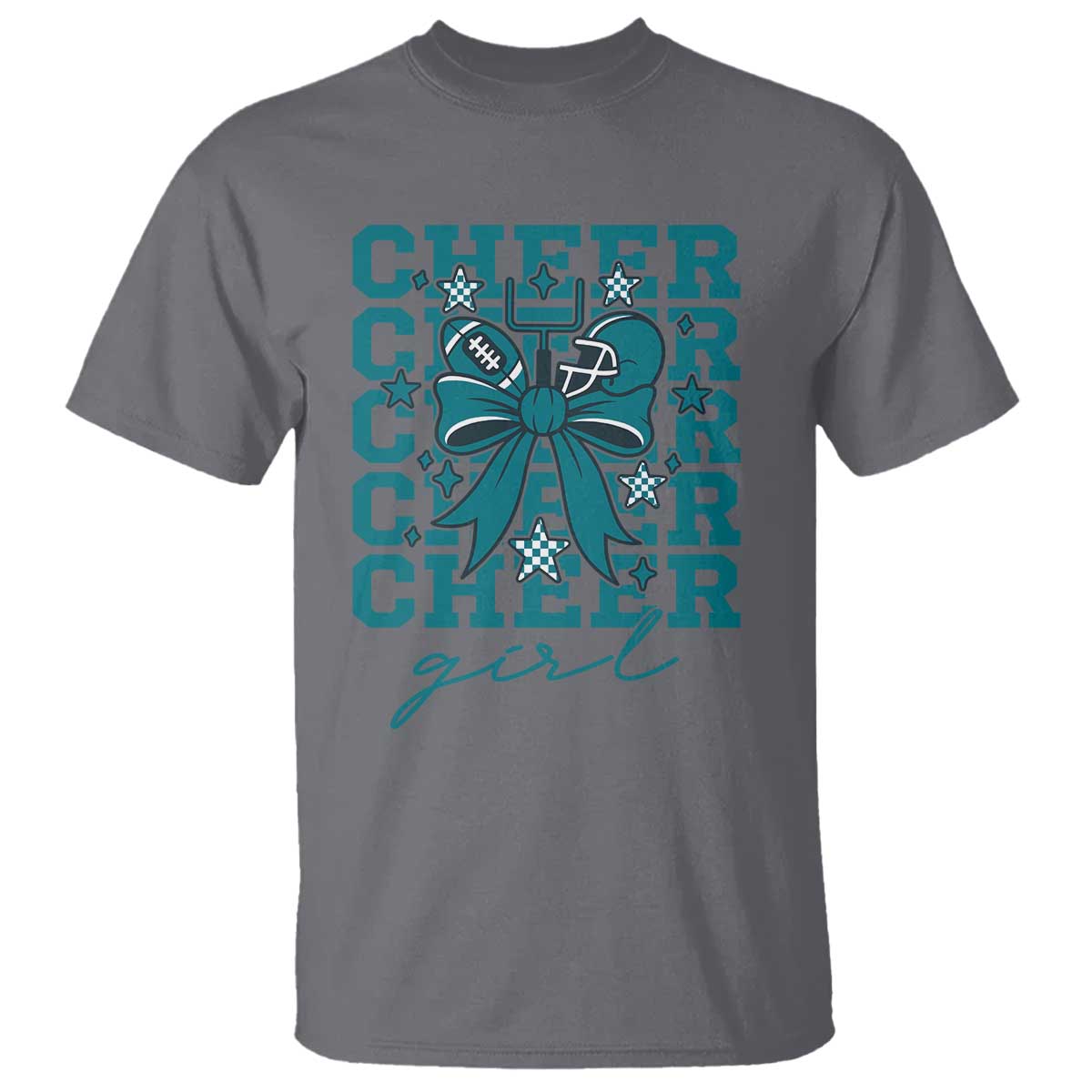Cheer Girl Football Team Spirit T Shirt Cheerleading Gift - Wonder Print Shop