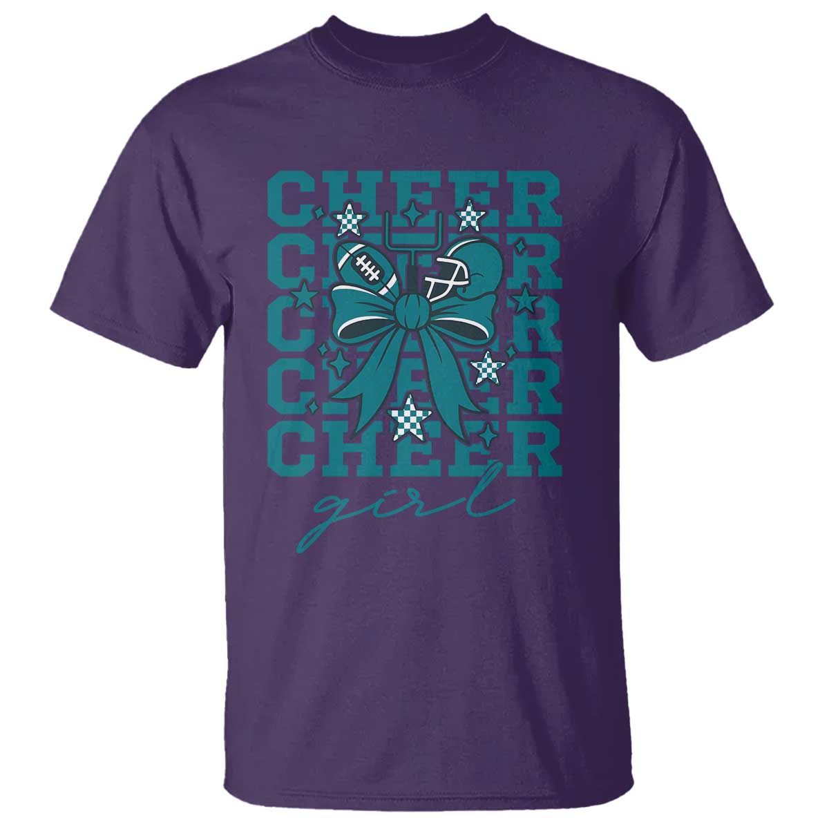 Cheer Girl Football Team Spirit T Shirt Cheerleading Gift - Wonder Print Shop