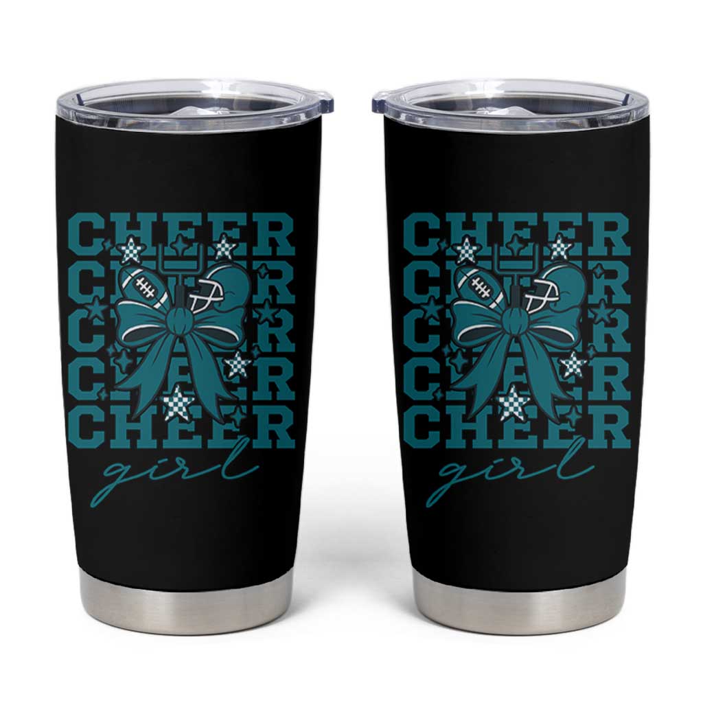Cheer Girl Football Team Spirit Tumbler Cup Cheerleading Gift - Wonder Print Shop