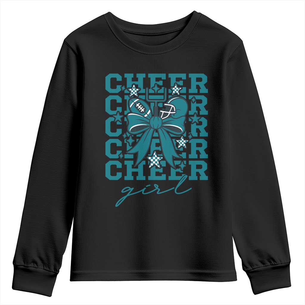 Cheer Girl Football Team Spirit Youth Sweatshirt Cheerleading Gift - Wonder Print Shop