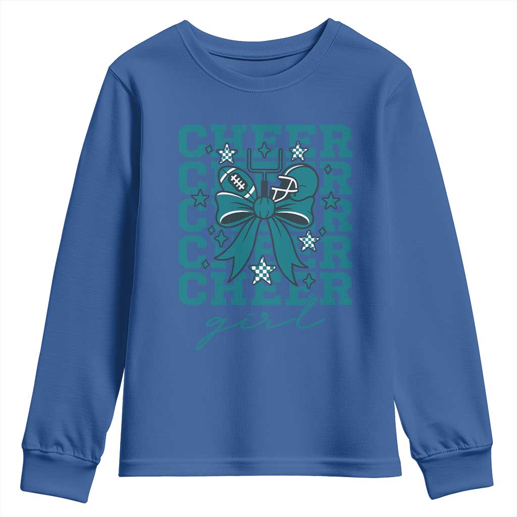 Cheer Girl Football Team Spirit Youth Sweatshirt Cheerleading Gift - Wonder Print Shop