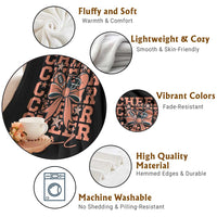 Cheer Girl Football Team Spirit Throw Blanket Gift For Cheerleader - Wonder Print Shop