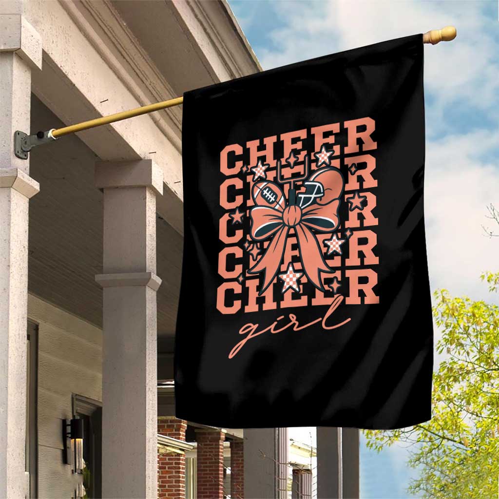 Cheer Girl Football Team Spirit Garden Flag Gift For Cheerleader - Wonder Print Shop