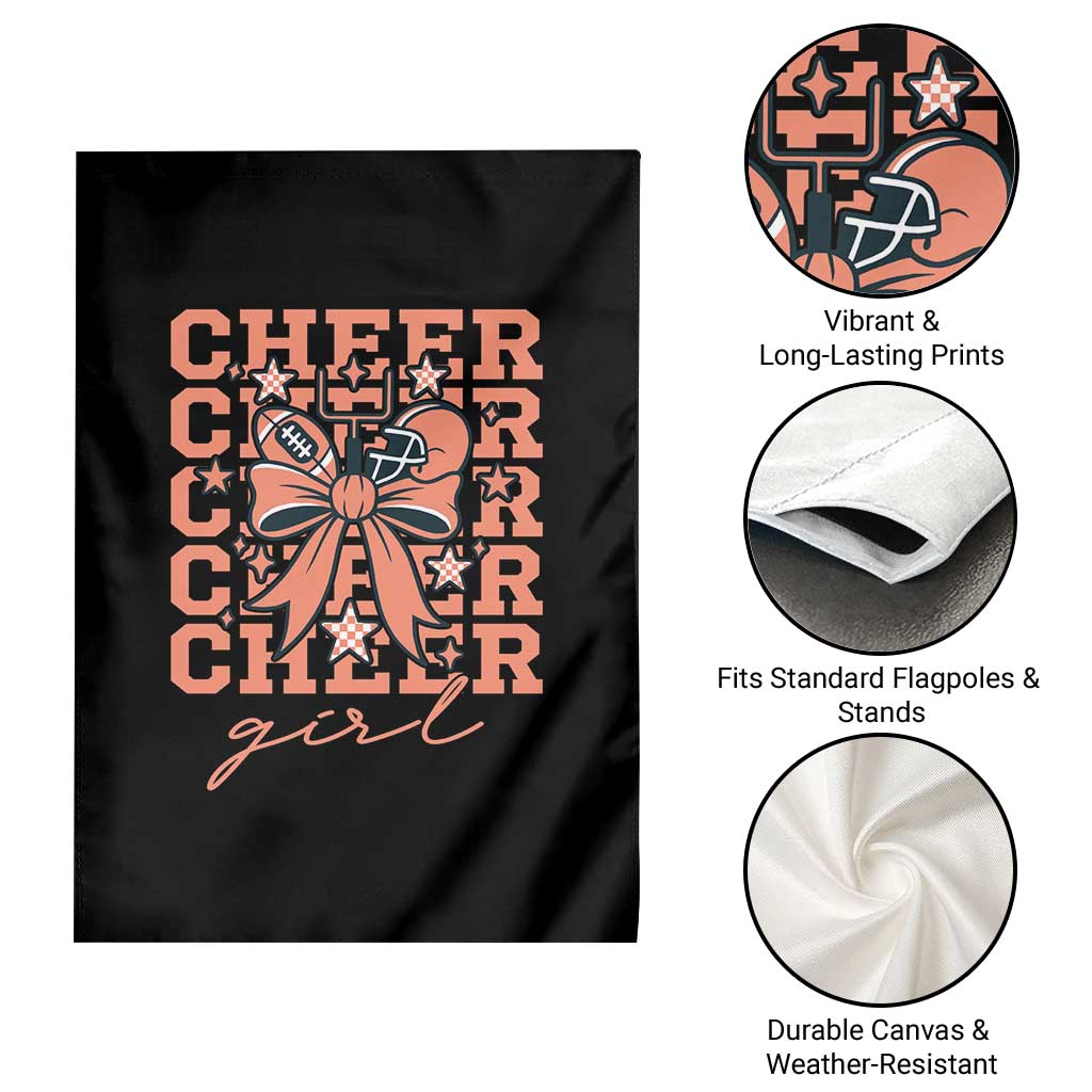 Cheer Girl Football Team Spirit Garden Flag Gift For Cheerleader - Wonder Print Shop