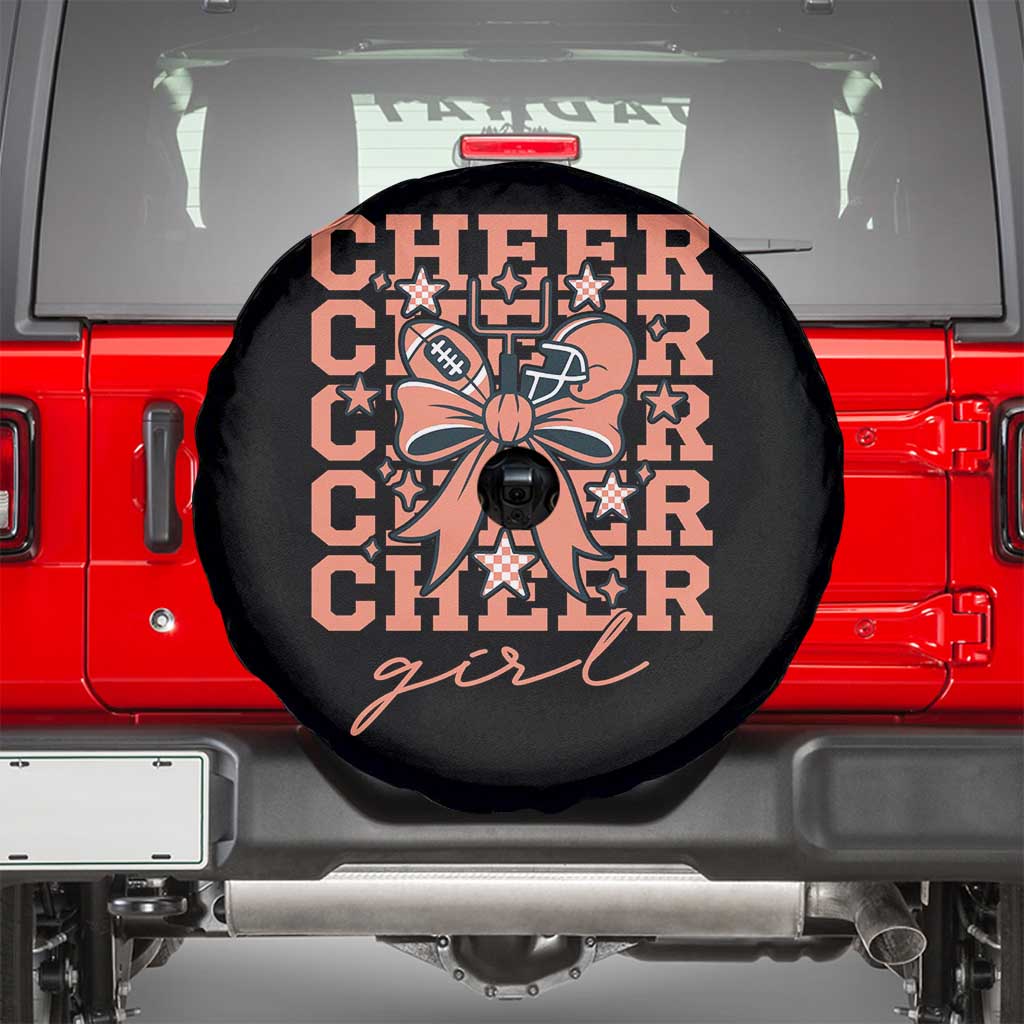 Cheer Girl Football Team Spirit Spare Tire Cover Gift For Cheerleader - Wonder Print Shop