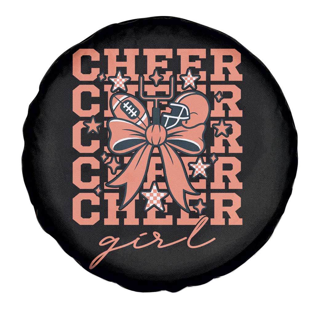 Cheer Girl Football Team Spirit Spare Tire Cover Gift For Cheerleader - Wonder Print Shop