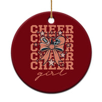 Cheer Girl Football Team Spirit Ceramic Ornament Gift For Cheerleader - Wonder Print Shop