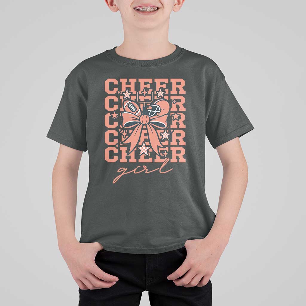Cheer Girl Football Team Spirit T Shirt For Kid Gift For Cheerleader - Wonder Print Shop
