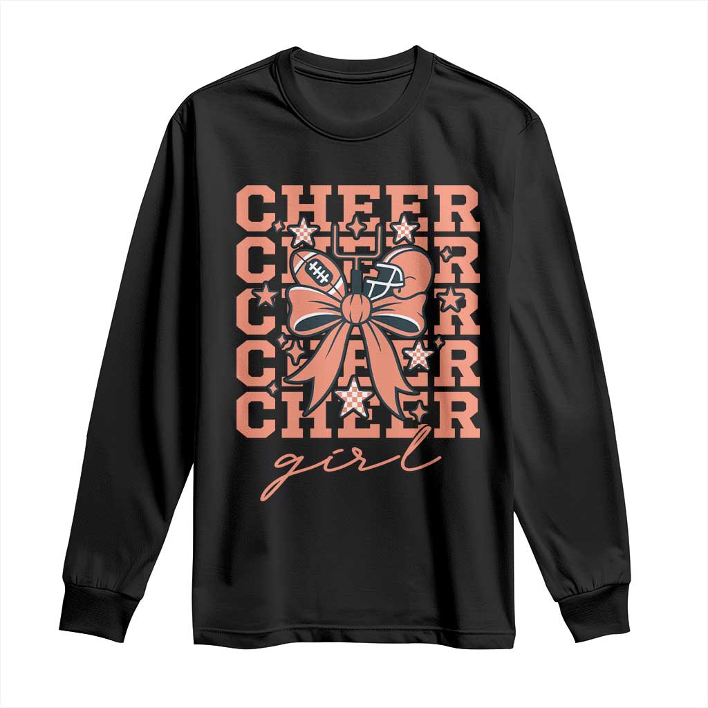 Cheer Girl Football Team Spirit Long Sleeve Shirt Gift For Cheerleader - Wonder Print Shop