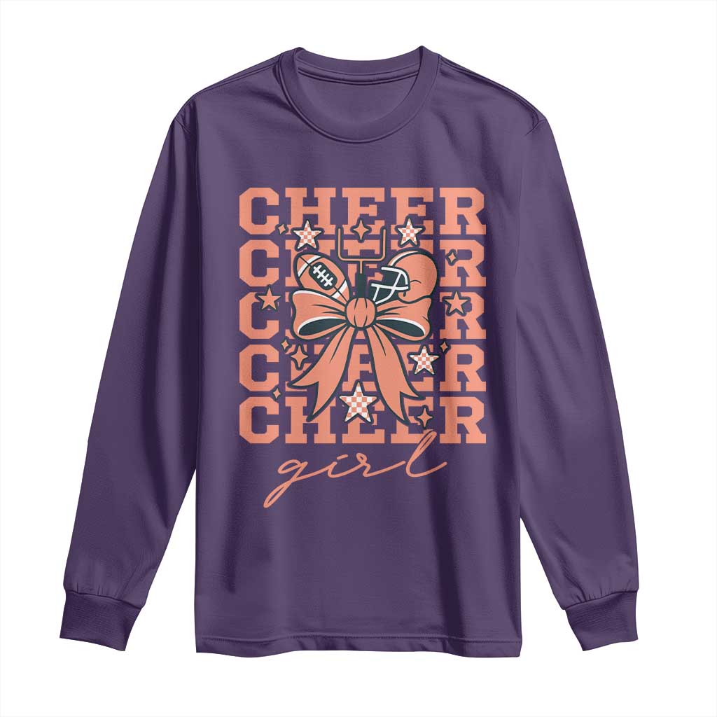Cheer Girl Football Team Spirit Long Sleeve Shirt Gift For Cheerleader - Wonder Print Shop