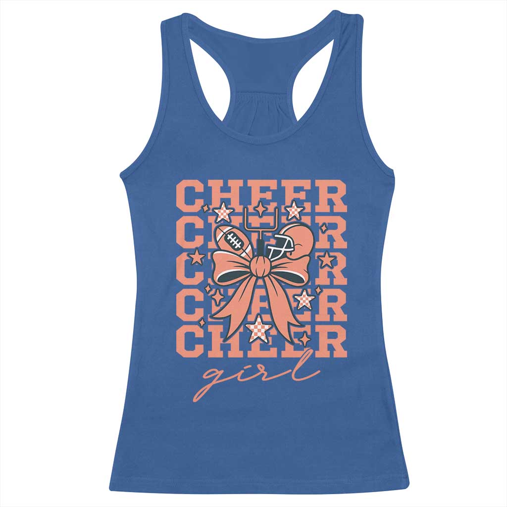 Cheer Girl Football Team Spirit Racerback Tank Top Gift For Cheerleader - Wonder Print Shop