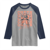 Cheer Girl Football Team Spirit Raglan Shirt Gift For Cheerleader - Wonder Print Shop