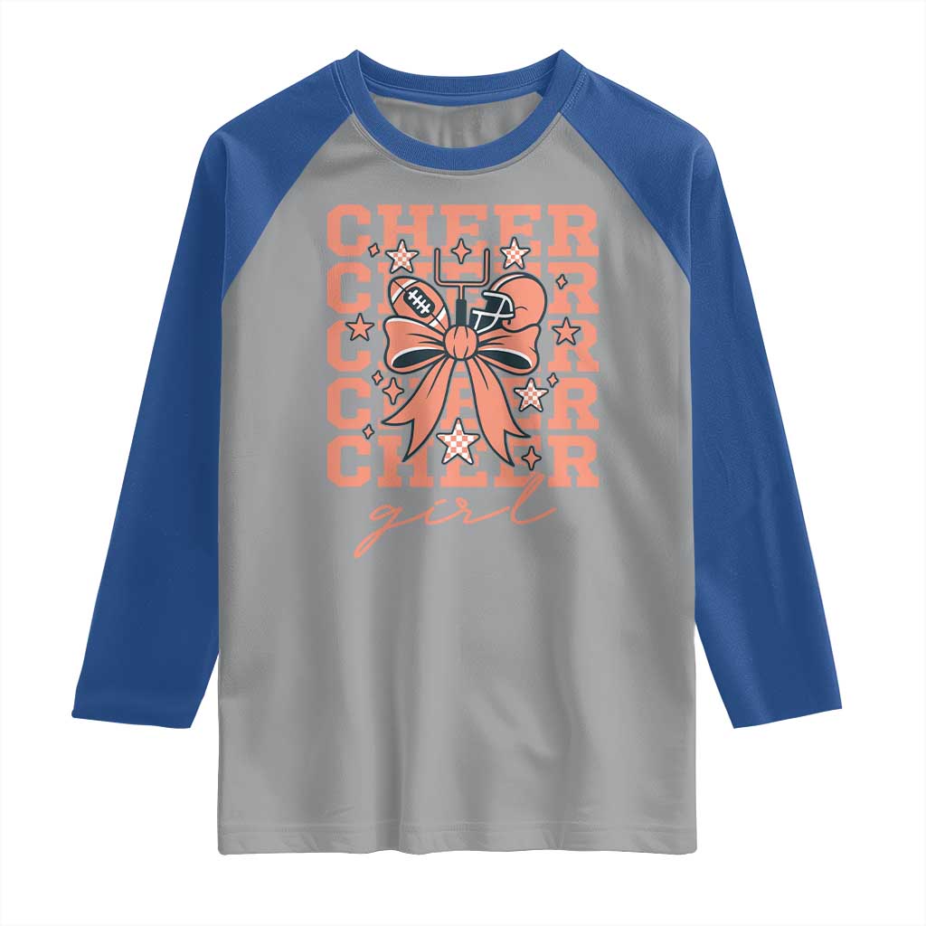 Cheer Girl Football Team Spirit Raglan Shirt Gift For Cheerleader - Wonder Print Shop
