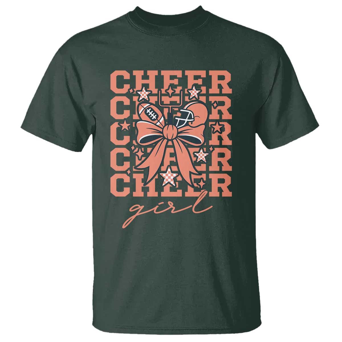 Cheer Girl Football Team Spirit T Shirt Gift For Cheerleader - Wonder Print Shop