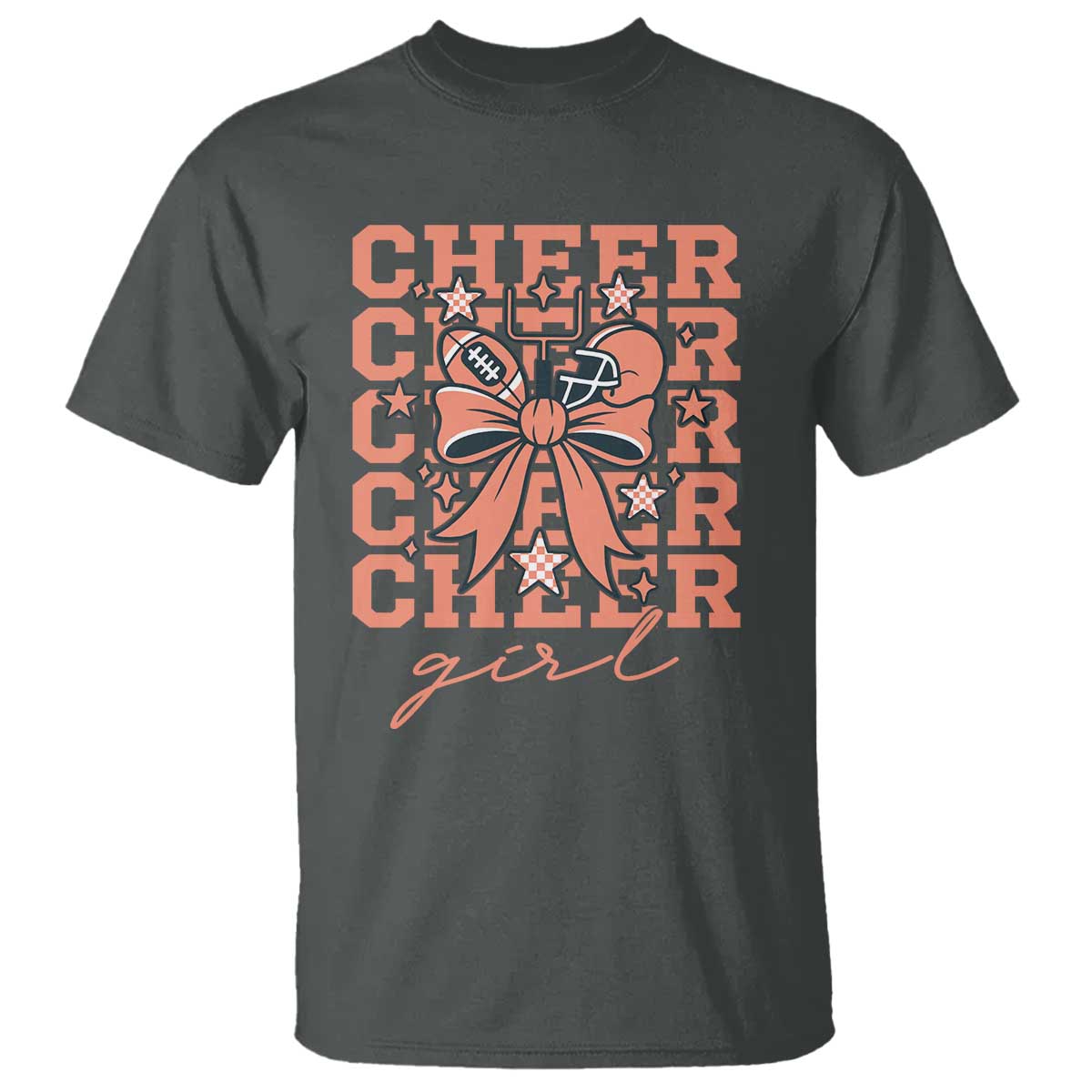 Cheer Girl Football Team Spirit T Shirt Gift For Cheerleader - Wonder Print Shop