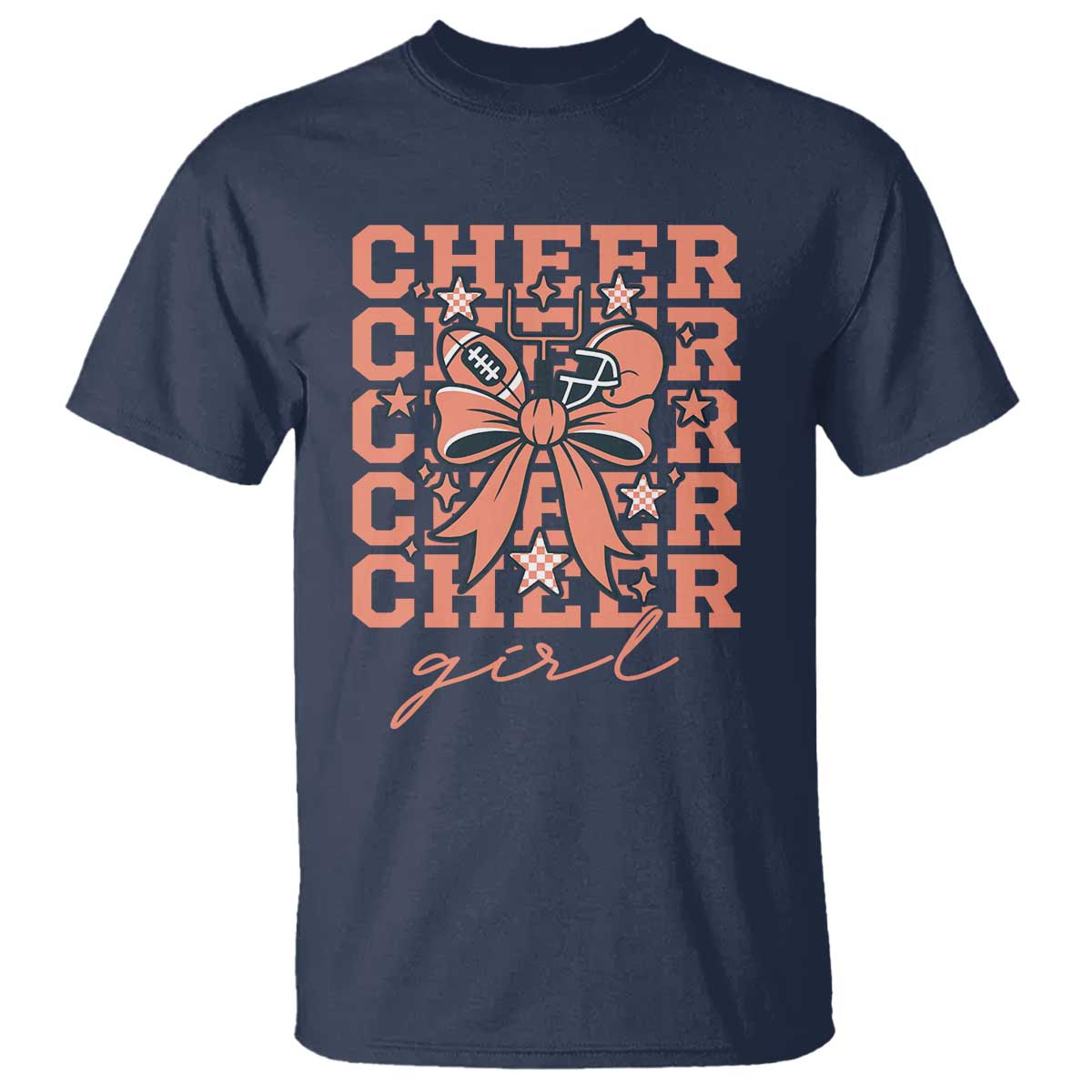 Cheer Girl Football Team Spirit T Shirt Gift For Cheerleader - Wonder Print Shop