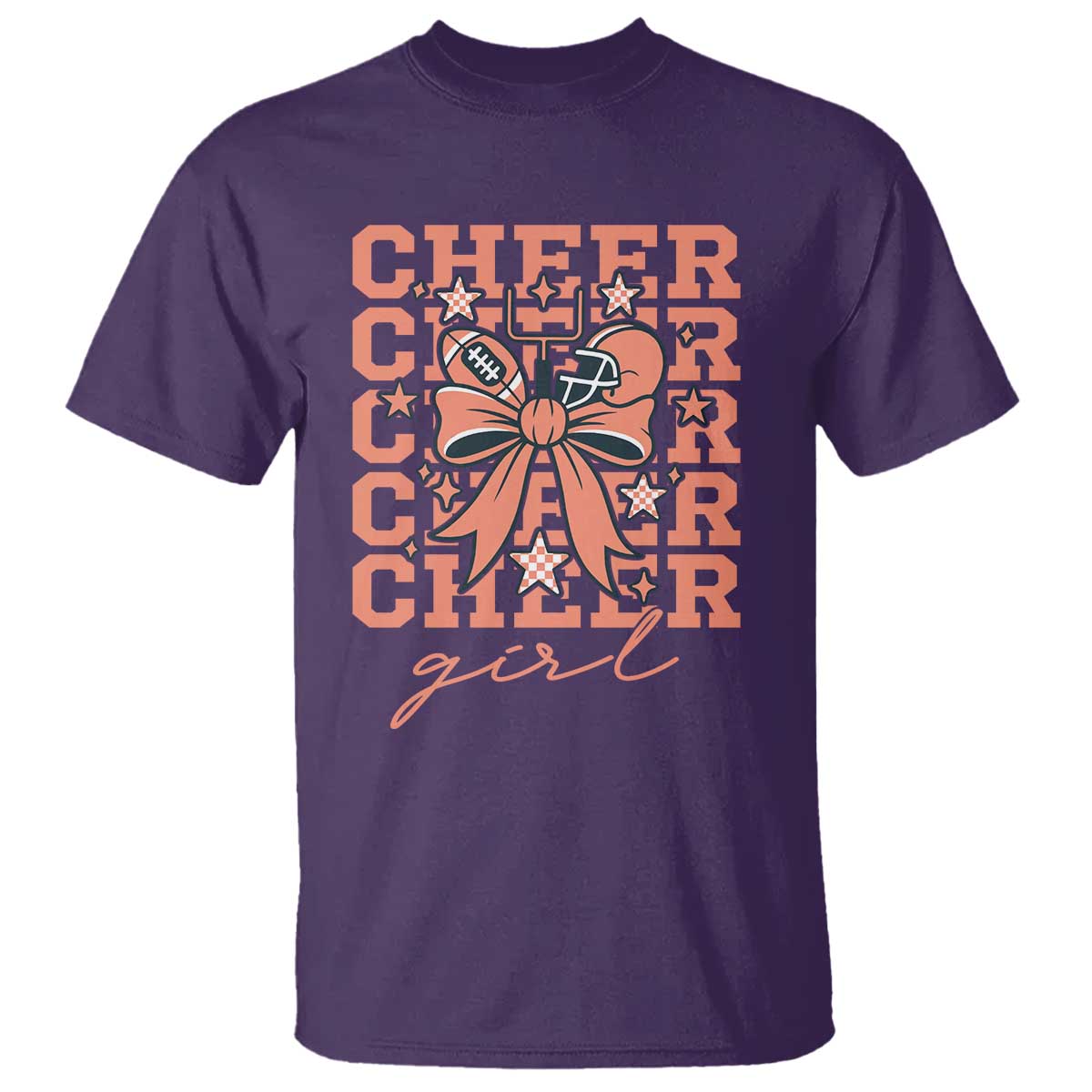 Cheer Girl Football Team Spirit T Shirt Gift For Cheerleader - Wonder Print Shop