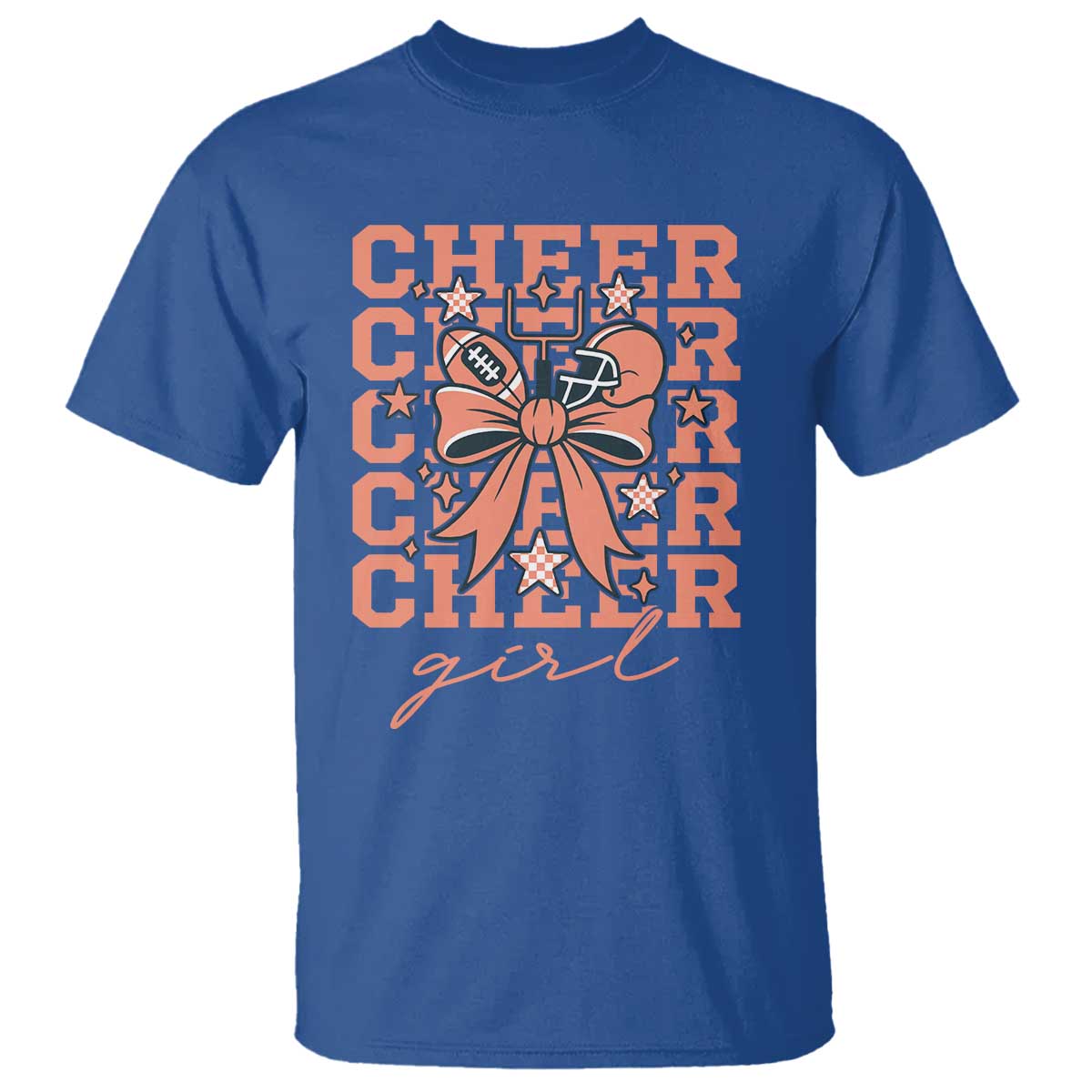 Cheer Girl Football Team Spirit T Shirt Gift For Cheerleader - Wonder Print Shop