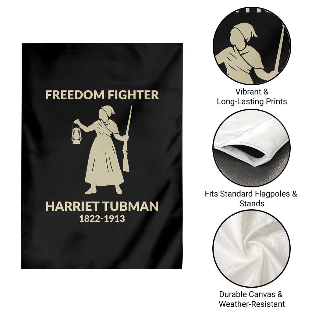 Harriet Tubman Freedom Fighter Garden Flag History Lover Gift - Wonder Print Shop