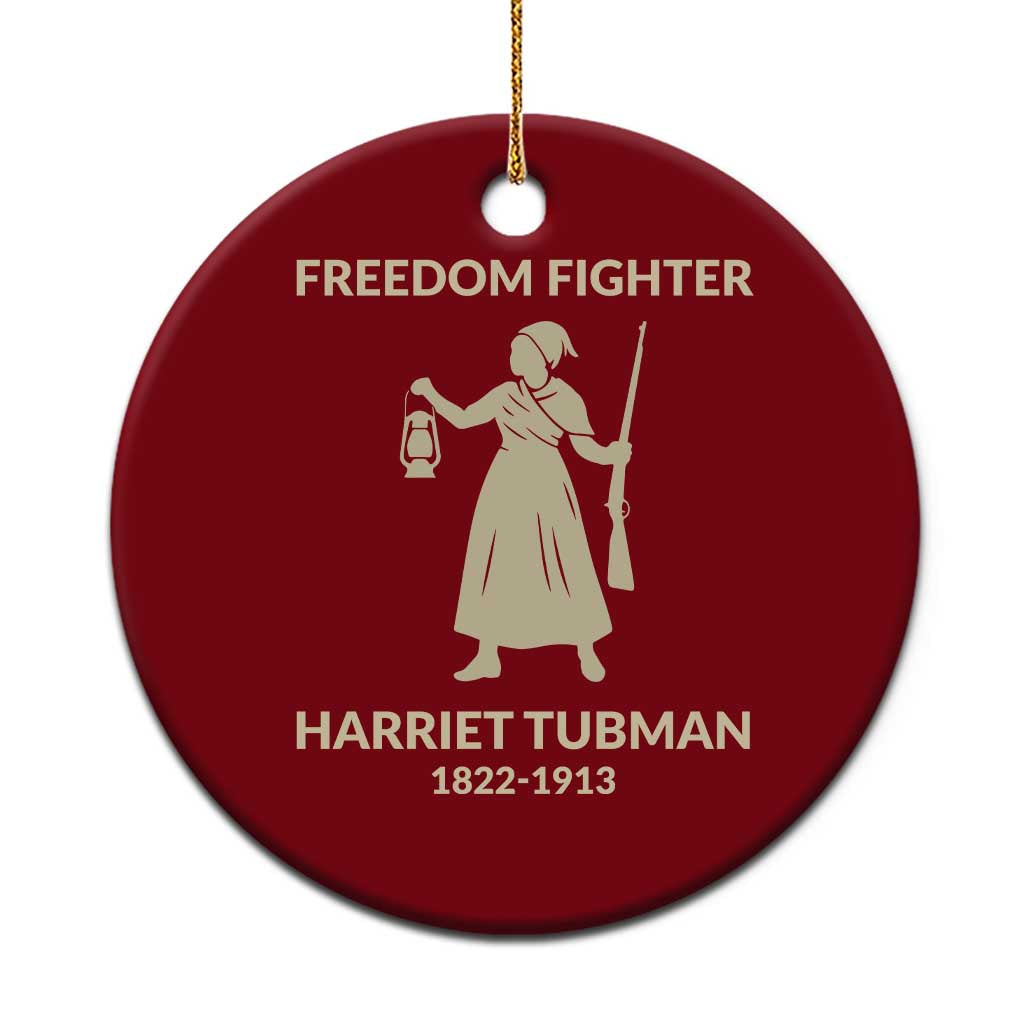 Harriet Tubman Freedom Fighter Ceramic Ornament History Lover Gift - Wonder Print Shop