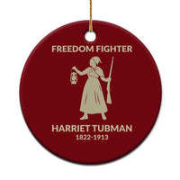 Harriet Tubman Freedom Fighter Ceramic Ornament History Lover Gift - Wonder Print Shop