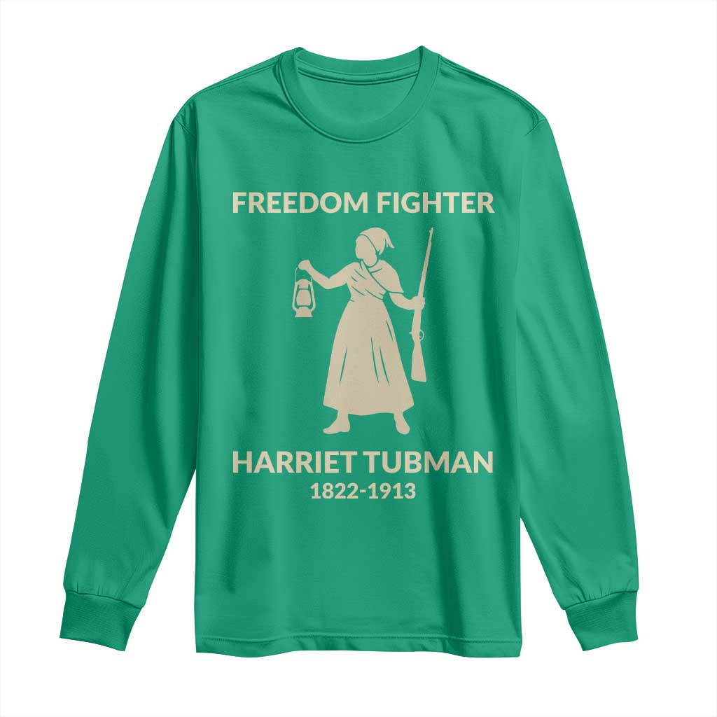 Harriet Tubman Freedom Fighter Long Sleeve Shirt History Lover Gift - Wonder Print Shop