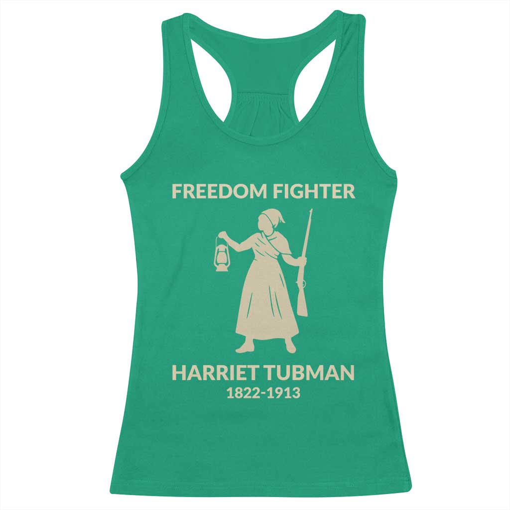Harriet Tubman Freedom Fighter Racerback Tank Top History Lover Gift - Wonder Print Shop