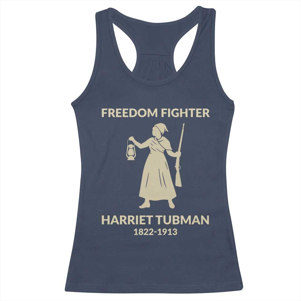 Harriet Tubman Freedom Fighter Racerback Tank Top History Lover Gift - Wonder Print Shop