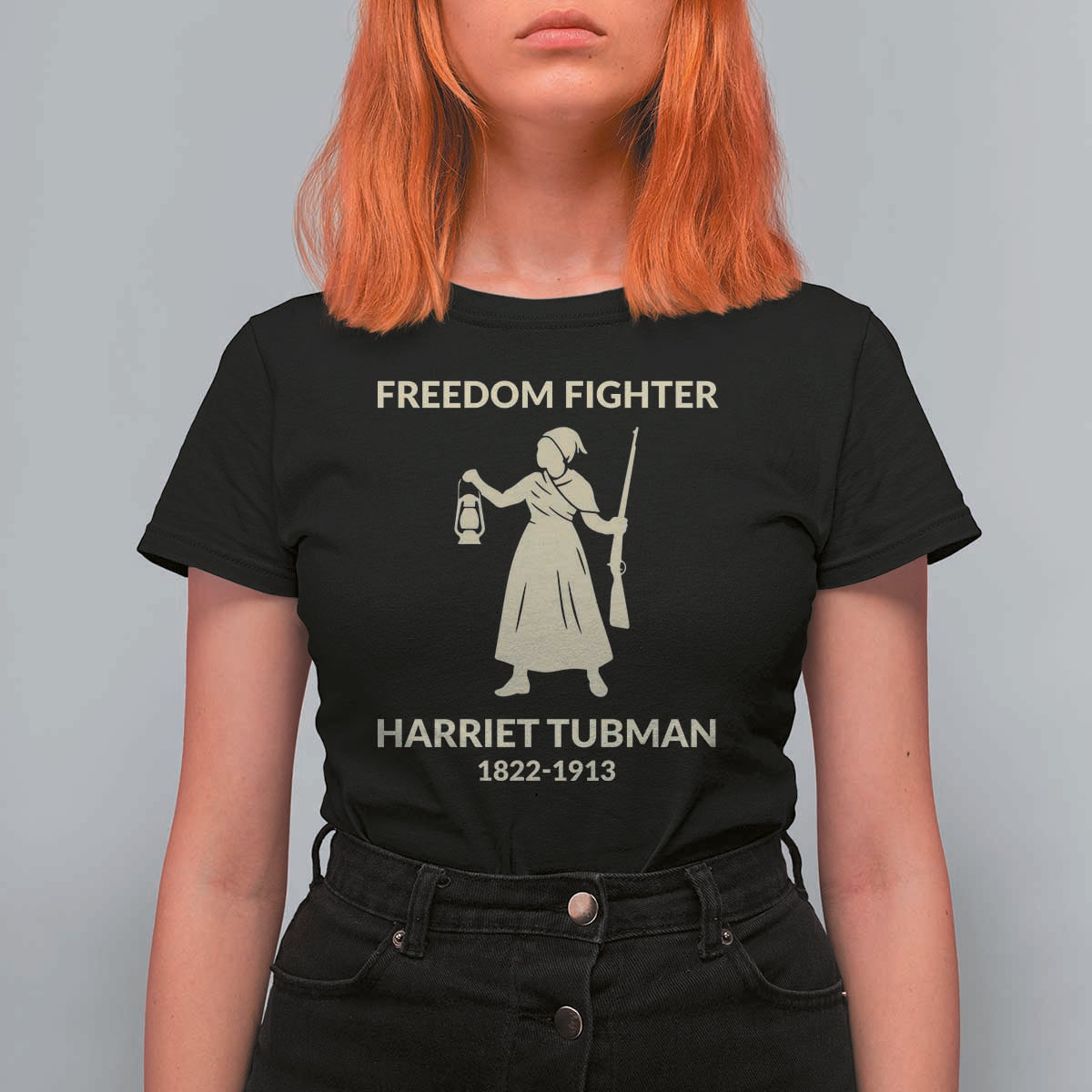 Harriet Tubman Freedom Fighter T Shirt For Women History Lover Gift - Wonder Print Shop
