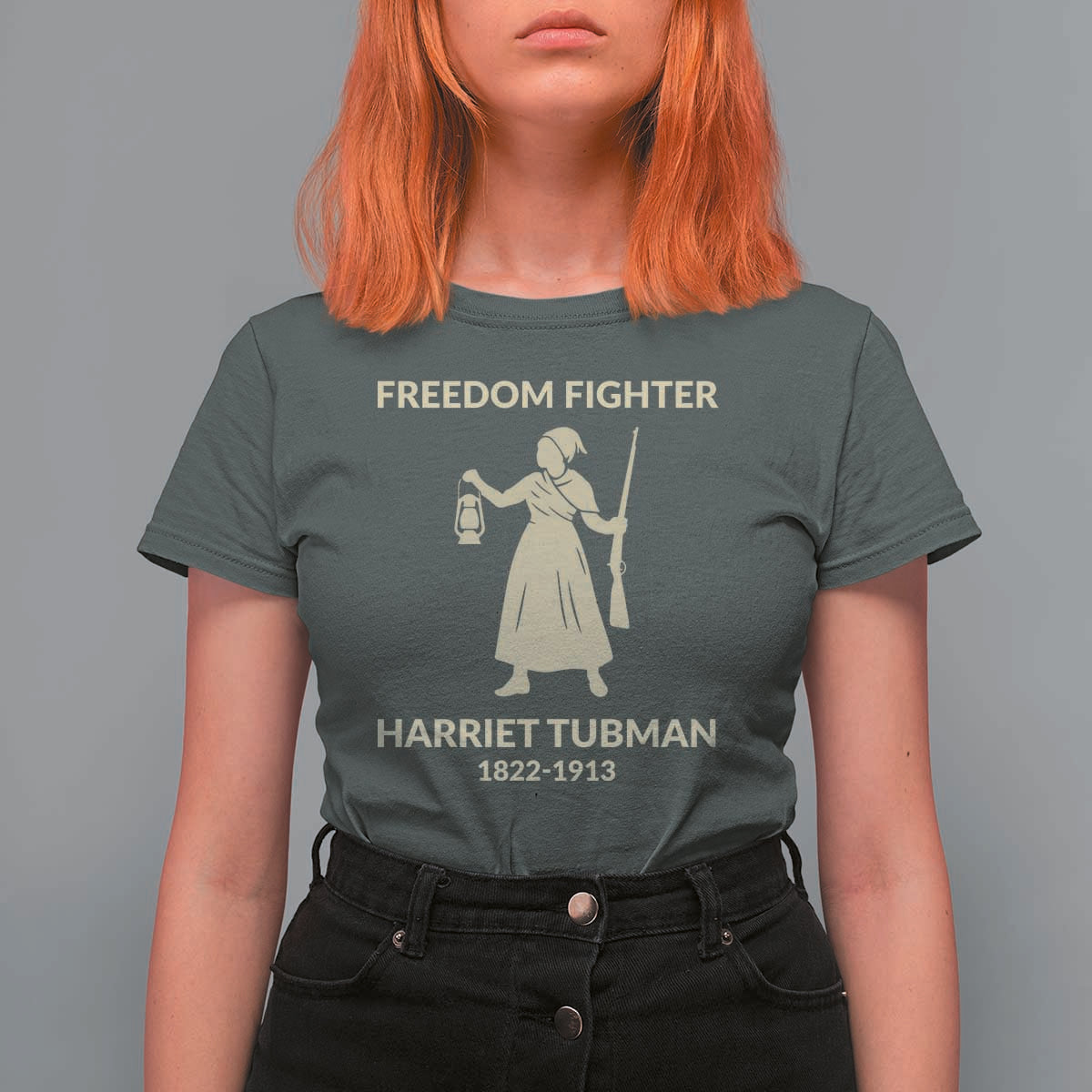 Harriet Tubman Freedom Fighter T Shirt For Women History Lover Gift - Wonder Print Shop
